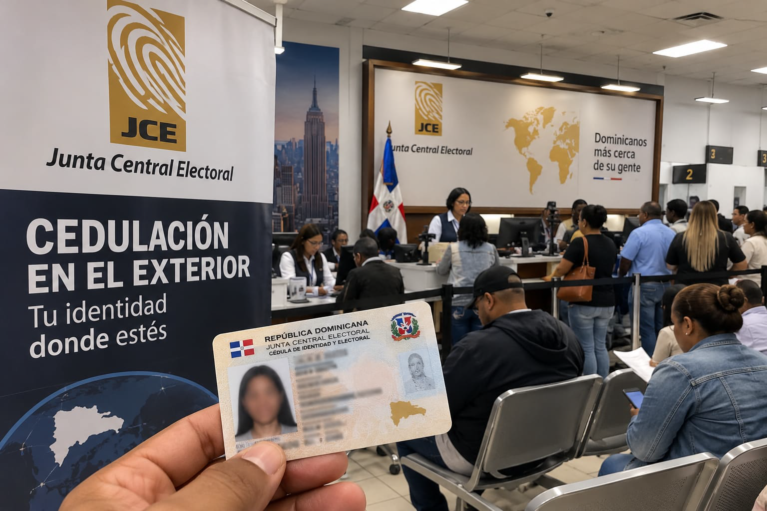 FUERZA DEL PUEBLO RECONOCE DECISIÓN DE LA JCE DE ELIMINAR CITAS PREVIAS PARA CEDULACIÓN EN EL EXTERIOR Y SOLICITA GARANTIZAR OPERATIVOS Y CENTROS SATÉLITES